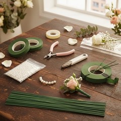 DIY Floral Art Tool Set for Handmade Flower Crafting in Elegant Colorful Design