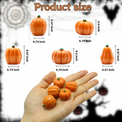 Mini Pumpkins for Crafts, 60Pcs Decorative Miniature Pumpkin, Little Fake Pumpki