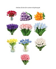 Tulip, calla lily and rose bridal bouquet…you pick colors