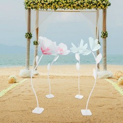 Artificial Giant Flowers+butterflys Stands Decoration For Wedding Birthday Party
