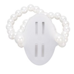 10 Pcs Pearl Wrist Corsage Bracelet Elegant White Pearl Elastic Wedding Band