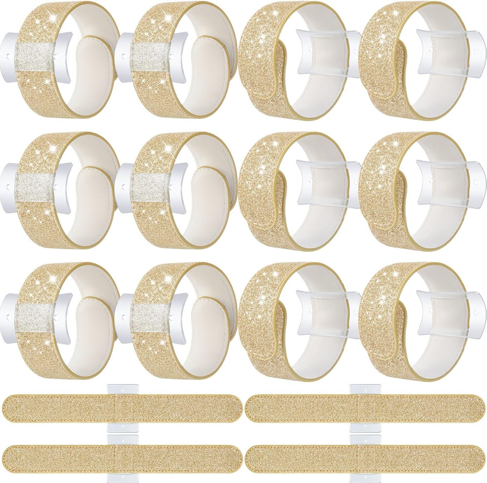 12 Pieces Slaplet Wristlets Wrist Corsage Bracelets Corsage Wristlet Band Floral