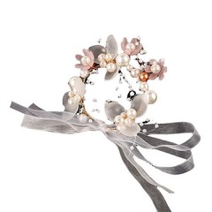 Wrist Corsage Bracelet Bridesmaid Hand Flower Wedding Party Prom Band Decor