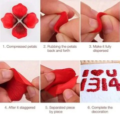 New 10000/100Pcs Artificial Fake Rose Petals Colorful Simulation Silk Rose Petal