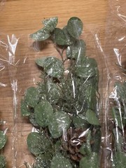 Leaf Greenery with Pinecones. Five Packs. NEW