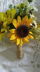 Wedding flowers bridal bouquet decorations sunflower bouquets package reception