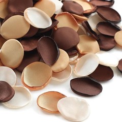 300pcs Rose Petals Rust Brown Earth Tones Faux Silk Flower Petals Wedding Flower
