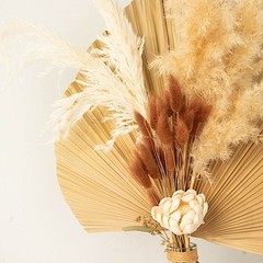BROWN 50 Stems 15″ Rabbit Tail Dried Natural Pampas Grass SPRAYS Party Events