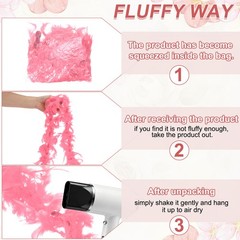 40g 2 Yards Feather Boa, Costume Turkey Chandelle Feathers Boa Gold