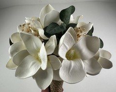 Faux Magnolia Bridal Bouquet Flowers – Wedding Flowers