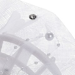 Elegant Wedding Bouquet Holder – 3×7 in Foam with White Lace & Rhinestones for B