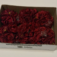 Artificial Red Flower Ball Wedding Centerpiece Lot Silk Rose Peony Floral Lot