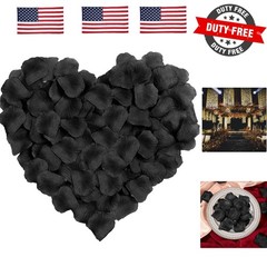 1000 Pcs Artificial Silk Rose Petals Decoration Wedding Party Color Black
