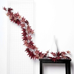 70″ ARTIFICIAL Fall Maple LEAF GARLAND Faux Autumn Foliage Party Decorations