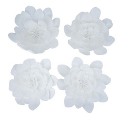 8 pcs 16″ White Artificial Daisy Flowers for Wall Backdrop Party Wedding Craft