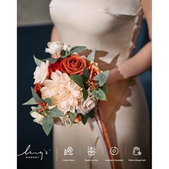 Bridesmaid Bouquet Artificial Flowers Wedding Decoration Tossing Props Ceremony
