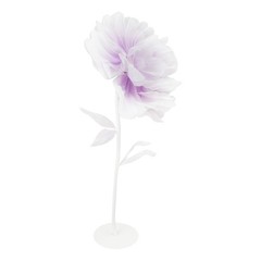 Automatic Blooming Flower Artificial Peony With Light Us Plug Home Decor Purple