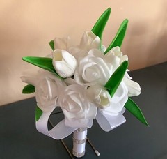 Tulip and rose bridal bouquet…you pick colors
