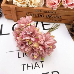 Silk Flower New Color Carnation Headdress Style Small Mori New DIY Material