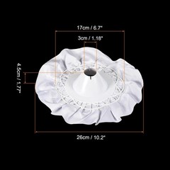 4Pcs Bouquet Collar Satin DIY Decoration Bridal Bouquet Holder for Wedding White