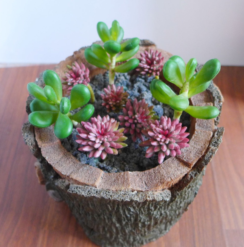 9 Artificial Succulents Grass Miniature Landscape Plants