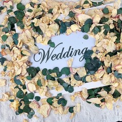 20 Cups of Mix Dried Bio Flower Rose Petals Confetti 2 QT Ivory White Roses
