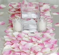 Silk Rose Petal 4 Pack( 150 Pieces)Wedding Party Decorations Bridal Shower Favor