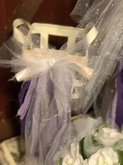 Purple Bling Wedding Bouquet/ Bridal Set