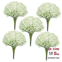 100 Pcs Artificial Baby’s Breath Flowers,Artificial Flowers Real Touch Fake