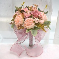 Bride Bridesmaid Wedding Bouquet,Artificial Flowers Elegant Artificial Romantic