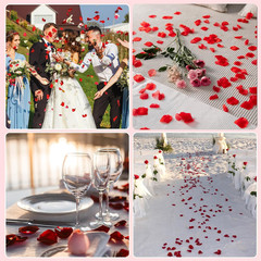 2000 Pieces Dark-Red Silk Rose Petals Artificial Flower Petals for Valentine’S D
