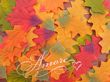 1000 Wedding Silk Oak Fall Leaves, Petals & Garlands, Rose Petals