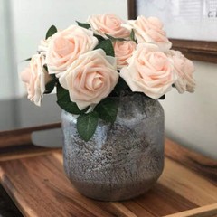 10/25/50Pcs Artificial Rose Flowers Foam Fake Faux Flowers Roses for DIY Wedding