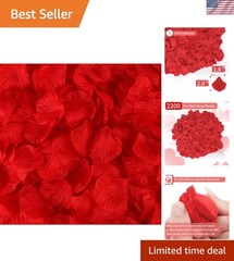 2200 Eco-Friendly Artificial Rose Petals for Weddings, Parties & Romantic Gifts