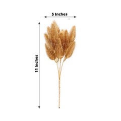 4 GOLD Metallic Artificial Pine Grass Bushes Party Events Decorations