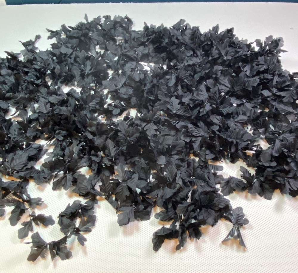 700+ Pcs Artificial Faux Fake Silk Black Leaves Leaf Clusters DIY Wedding Crafts