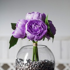 LAVENDER 10″ Silk Artificial Peony Flowers Bouquet Arrangement Party Wedding