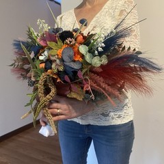 Beautiful Bridal Wedding Bouquet Budget Friendly Faux Flowers Rainbow Handmade