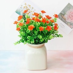 US 4/10pcs Faux Plastic Lotus Fake Flower Plastic Greeney for Home/Party Decor