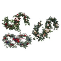 3-Style Artificial Floral Garland, for Wedding Decoration, Artificial Flower