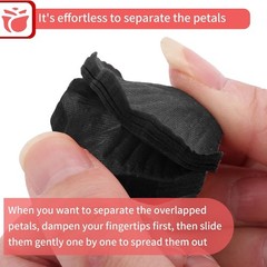1000 Realistic Black Artificial Rose Petals for Romantic Weddings and Events