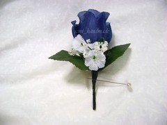 Navy Blue~Open Rose Pin Corsage~Boutonniere~wedding~Prom~party~Ouinceanera