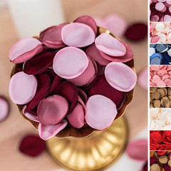 400 Matte Silk Rose Petals Round Artificial Flowers Table CONFETTI Party Events