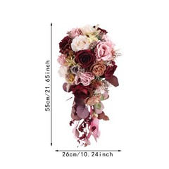 Wedding Bouquet Bridal Bouquet Realistic Decorative Silk Flower Artificial Decor