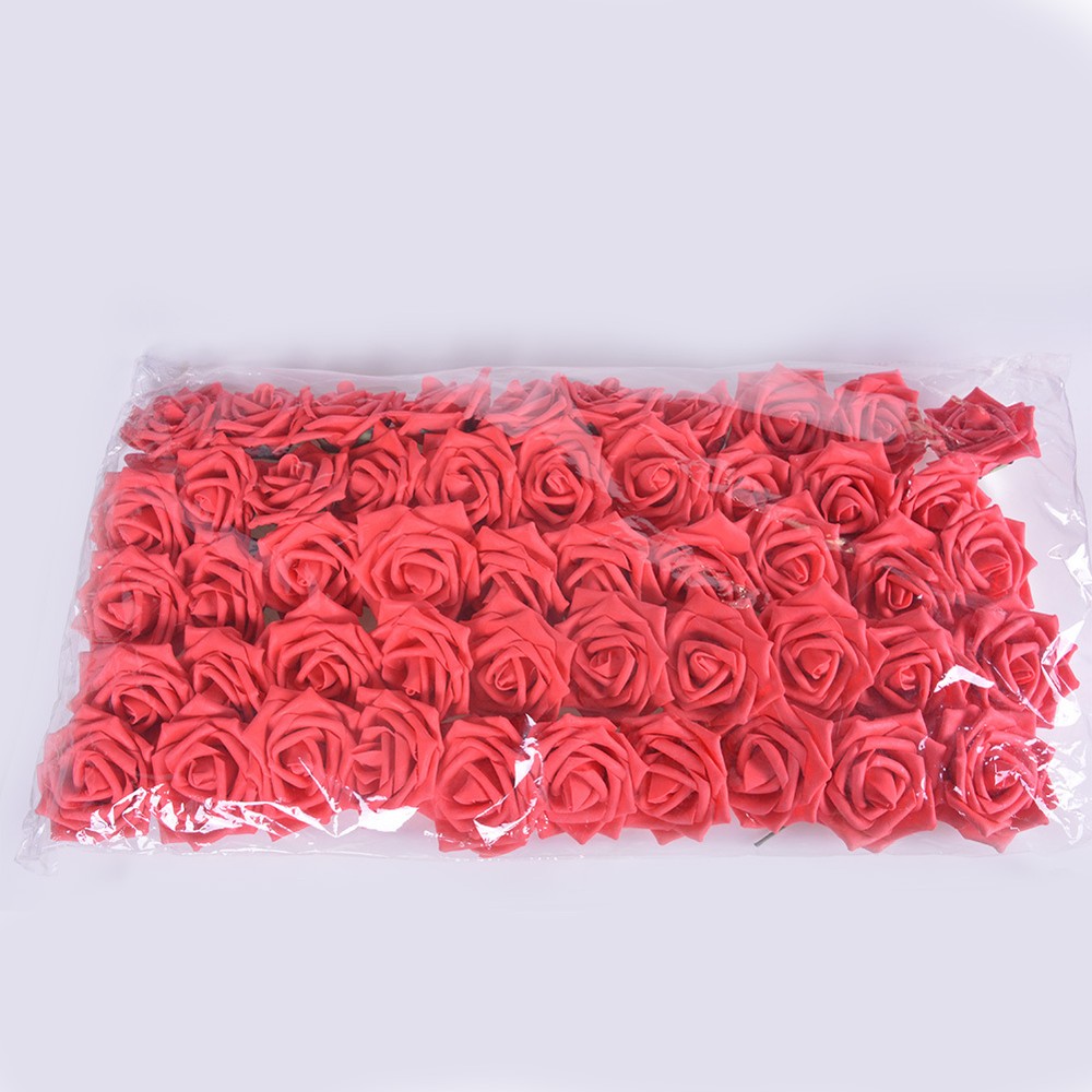 3.2″ 50pcs Artificial Flower Foam Rose Leaf Bridal Bouquet Party Decor B109