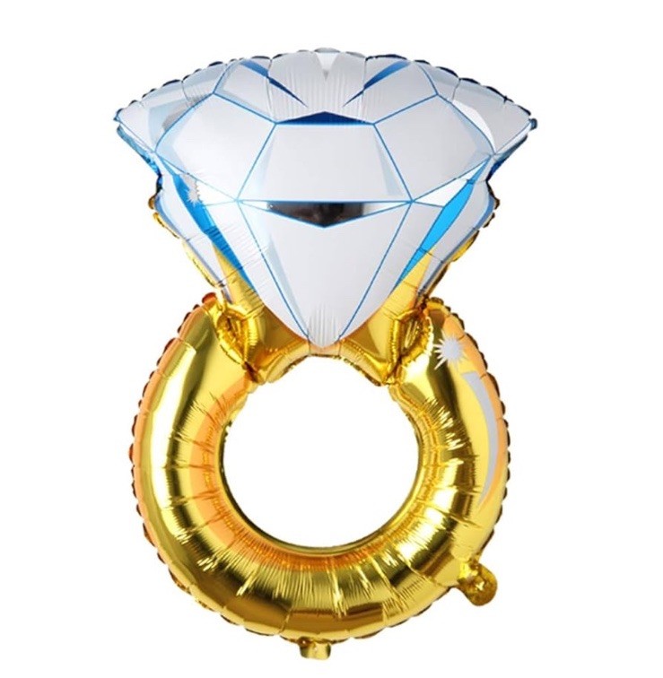 LOT 2 Diamond Ring Foil 22″ INFLATABLE Wedding/Engagemen/Anniversary Party Decor