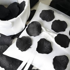 4000 Black Silk Rose PETALS Wedding Party Decorations Supplies WHOLESALE SALE