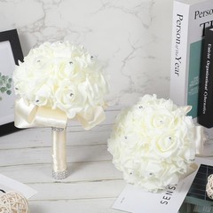10 Pack Wedding Bouquets for Bride Roses Bridesmaid Bouquet Bridal Bouquet
