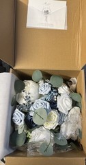 Ling’s Moment Dusty Blue Bridal Bouquet for Bride, Blue Wedding Bouquets for …