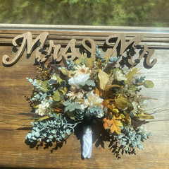 Beautiful Bridal Wedding Bouquet Budget Friendly Faux Flowers White Yellow Black
